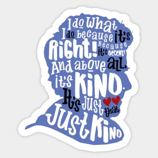 Twelfth Doctor-Kindness (Lightened version) Sticker